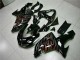 Kawasaki ZX10R 2006-2007 Motorrad Verkleidung - Schwarz rote Flamme Kawasaki ZX10R 2006-2007 Motorrad Verkleidung - Schwarz rote Flamme