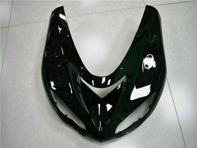 Kawasaki ZX10R 2006-2007 Motorrad Verkleidung - Schwarz rote Flamme Kawasaki ZX10R 2006-2007 Motorrad Verkleidung - Schwarz rote Flamme
