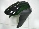 Kawasaki ZX10R 2006-2007 Motorrad Verkleidung - Schwarz rote Flamme Kawasaki ZX10R 2006-2007 Motorrad Verkleidung - Schwarz rote Flamme