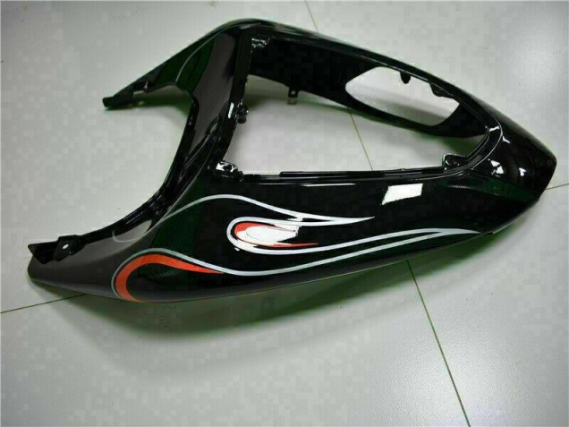 Kawasaki ZX10R 2006-2007 Motorrad Verkleidung - Schwarz rote Flamme Kawasaki ZX10R 2006-2007 Motorrad Verkleidung - Schwarz rote Flamme