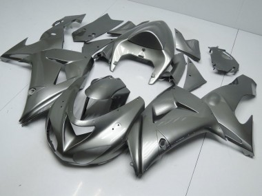 Kawasaki ZX10R 2006-2007 Motorrad Verkleidungen - Glänzend Grau