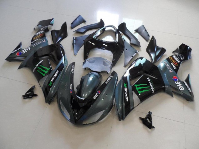 Kawasaki ZX10R 2006-2007 Motorrad Verkleidungen - Graues Monster