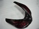 Kawasaki ZX10R 2006-2007 Motorrad Verkleidungen - Rot Flamme