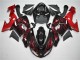 Kawasaki ZX10R 2006-2007 Motorrad Verkleidungen - Rot Flamme