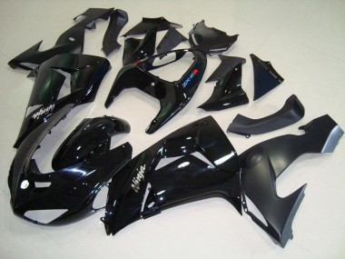 Kawasaki ZX10R 2006-2007 Motorrad Verkleidungen - Schwarz Matt Schwarz