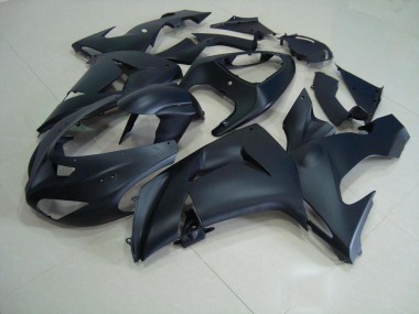 Kawasaki ZX10R 2006-2007 Motorrad Vollverkleidung - Matt Schwarz