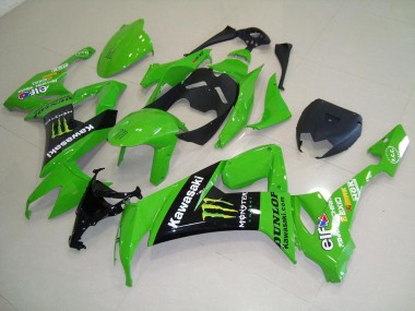 Kawasaki ZX10R 2008-2010 Motorrad Verkleidung - Grünes Monster