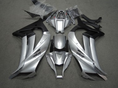 Kawasaki ZX10R 2011-2015 Motorrad Verkleidungen - Silber Schwarz Ninja