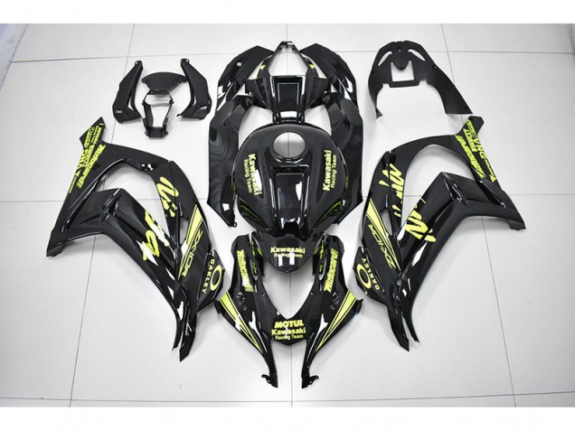Kawasaki ZX10R 2016-2019 Motorrad Verkleidungen - Schwarz Gelb Rennen Team Ninja