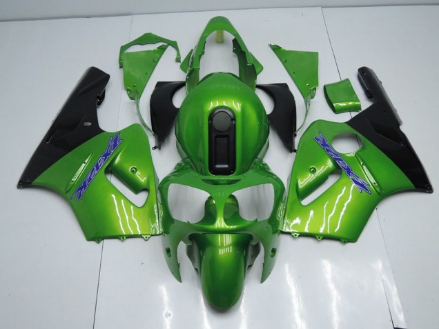 Kawasaki ZX12R 2000-2001 Motorrad Verkleidungen - Grün und Schwarz