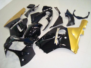 Kawasaki ZX12R 2000-2001 Motorrad Verkleidungen - Schwarz Gold