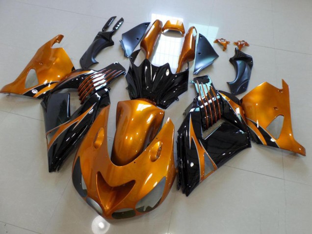 Kawasaki ZX14R ZZR 1400 2006-2011 Motorrad Verkleidungen - Braun und Schwarz, kein Aufkleber Kawasaki ZX14R ZZR 1400 2006-2011 Motorrad Verkleidungen - Braun und Schwarz, kein Aufkleber