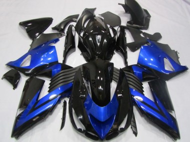 Kawasaki ZX14R ZZR 1400 2006-2011 Motorrad Verkleidungen - Schwarz Blau