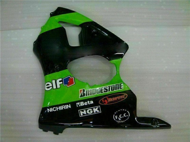 Kawasaki ZX6R 2000-2002 Motorrad Verkleidung - Grün Kawasaki ZX6R 2000-2002 Motorrad Verkleidung - Grün