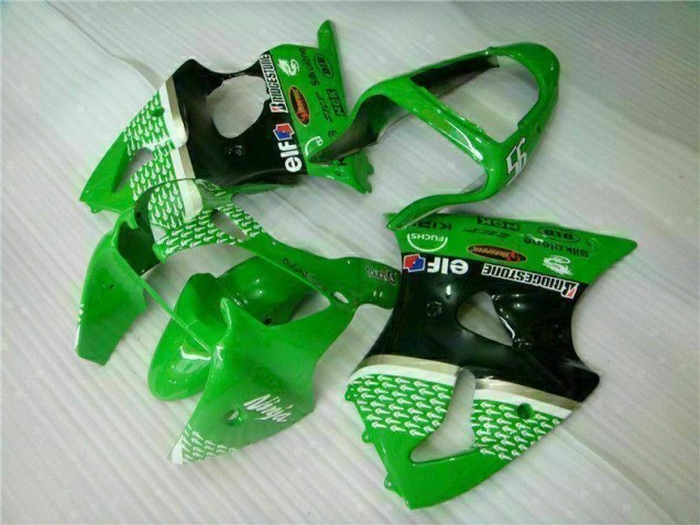 Kawasaki ZX6R 2000-2002 Motorrad Verkleidung - Grün Schwarz Kawasaki ZX6R 2000-2002 Motorrad Verkleidung - Grün Schwarz