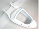 Kawasaki ZX6R 2000-2002 Motorrad Verkleidungen - Glänzend Weiß