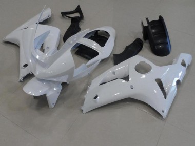 Kawasaki ZX6R 2003-2004 Motorrad Verkleidungen - Weiß