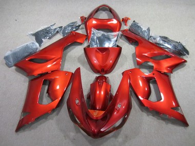 Kawasaki ZX6R 2005-2006 Motorrad Verkleidung - Orange