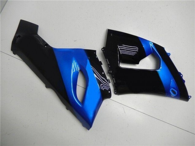 Kawasaki ZX6R 2005-2006 Motorrad Verkleidungen - Blau Schwarz Kawasaki ZX6R 2005-2006 Motorrad Verkleidungen - Blau Schwarz