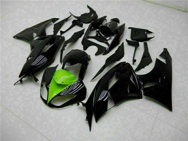Kawasaki ZX6R 2009-2012 Motorrad Verkleidung - Schwarz Grün