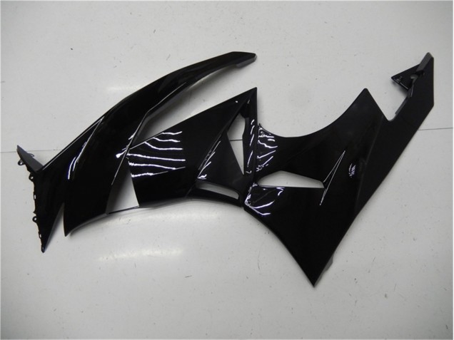 Kawasaki ZX6R 2009-2012 Motorrad Verkleidungen - Glänzend Schwarz