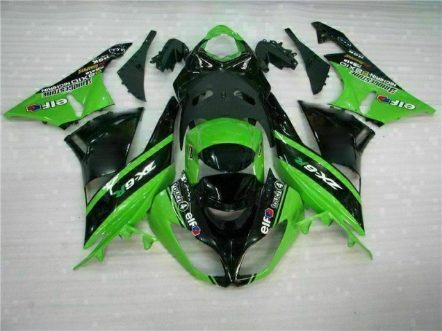 Kawasaki ZX6R 2009-2012 Motorrad Verkleidungen - Grün Schwarz Kawasaki ZX6R 2009-2012 Motorrad Verkleidungen - Grün Schwarz