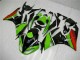 Kawasaki ZX6R 2009-2012 Motorrad Verkleidungen - Schwarz Grün Rot