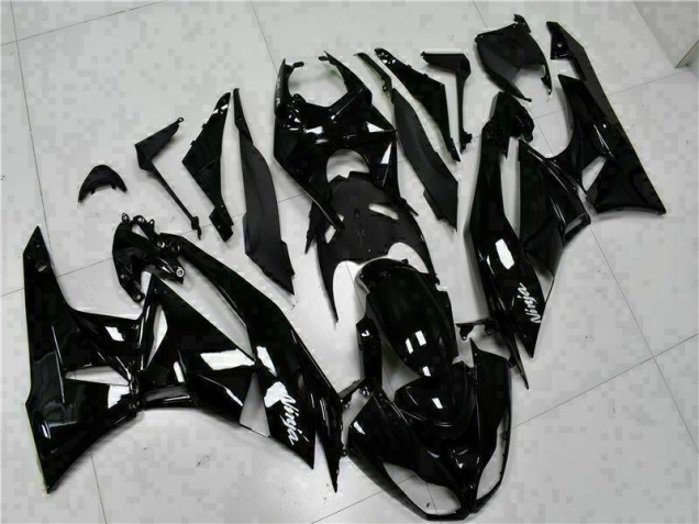 Kawasaki ZX6R 2009-2012 Motorrad Verkleidungen - Schwarz Weißer Ninja Kawasaki ZX6R 2009-2012 Motorrad Verkleidungen - Schwarz Weißer Ninja