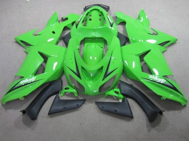 Kawasaki ZX6R 2013-2018 Motorrad Verkleidungen - Grün