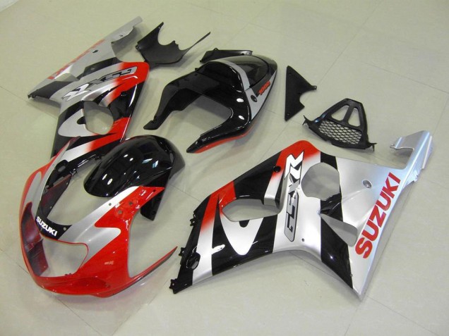 Suzuki GSXR 1000 K1 2000-2002 Motorrad Verkleidungen - Rot Silber Suzuki GSXR 1000 K1 2000-2002 Motorrad Verkleidungen - Rot Silber