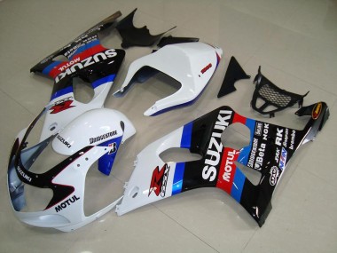 Suzuki GSXR 1000 K1 2000-2002 Motorrad Verkleidungen - Schwarz Weiß Blau