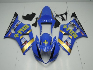Suzuki GSXR 1000 K3 2003-2004 Motorrad Verkleidungen - Blau Rizla