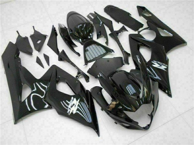 Suzuki GSXR 1000 K5 2005-2006 Motorrad Verkleidung - Glänzend Schwarz Suzuki GSXR 1000 K5 2005-2006 Motorrad Verkleidung - Glänzend Schwarz