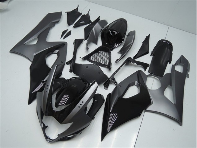 Suzuki GSXR 1000 K5 2005-2006 Motorrad Verkleidungen & Plastik - Grau Schwarz