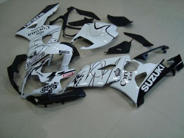Suzuki GSXR 1000 K5 2005-2006 Motorrad Verkleidungen - Weiß Corona