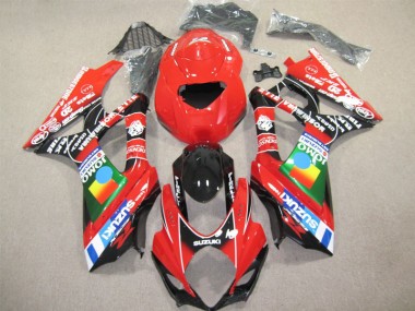 Suzuki GSXR 1000 K7 2007-2008 Motorrad Verkleidung - Rot Schwarz