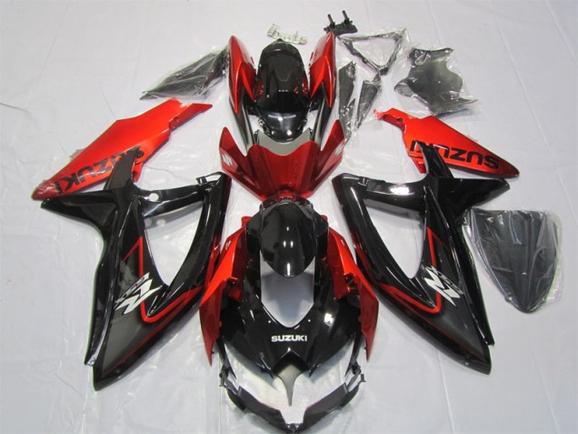 Suzuki GSXR 1000 K7 2007-2008 Motorrad Verkleidung - Schwarz Rot