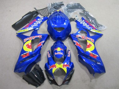 Suzuki GSXR 1000 K7 2007-2008 Motorrad Verkleidungen - Blau Rot Bull