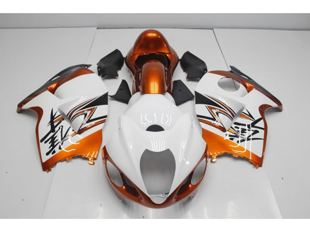 Suzuki GSXR 1300 Hayabusa 1996-2007 Motorrad Verkleidungen - Weiß Orange Suzuki GSXR 1300 Hayabusa 1996-2007 Motorrad Verkleidungen - Weiß Orange