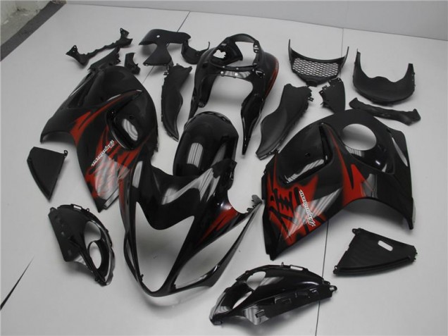 Suzuki GSXR 1300 Hayabusa 2008-2019 Motorrad Verkleidungen Komplett Sets - Schwarz Rot