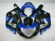 Suzuki GSXR 600 / 750 K1 K2 K3 2001-2003 Motorrad Verkleidung - Blau Schwarz Suzuki GSXR 600 / 750 K1 K2 K3 2001-2003 Motorrad Verkleidung - Blau Schwarz