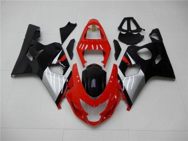 Suzuki GSXR 600 / 750 K4 2004-2005 Motorrad Verkleidungen - Rot Schwarz