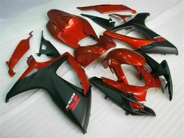 Suzuki GSXR 600 / 750 K6 2006-2007 Motorrad Verkleidung - Rot Schwarz Suzuki GSXR 600 / 750 K6 2006-2007 Motorrad Verkleidung - Rot Schwarz