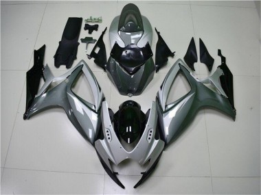 Suzuki GSXR 600 / 750 K6 2006-2007 Motorrad Verkleidung - Silber Grau