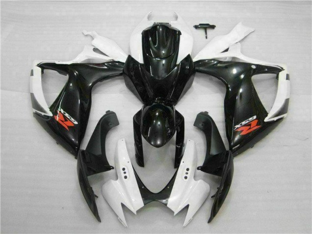 Suzuki GSXR 600 / 750 K6 2006-2007 Motorrad Verkleidung - Weiß Schwarz