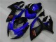 Suzuki GSXR 600 / 750 K6 2006-2007 Motorrad Verkleidungen - Blau Schwarz