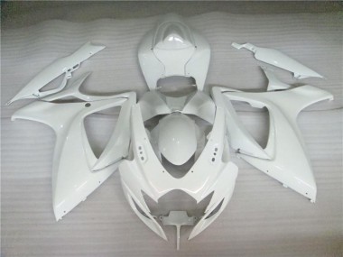 Suzuki GSXR 600 / 750 K6 2006-2007 Motorrad Verkleidungen - Perl Weiß