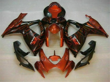 Suzuki GSXR 600 / 750 K6 2006-2007 Motorrad Verkleidungen - Rot