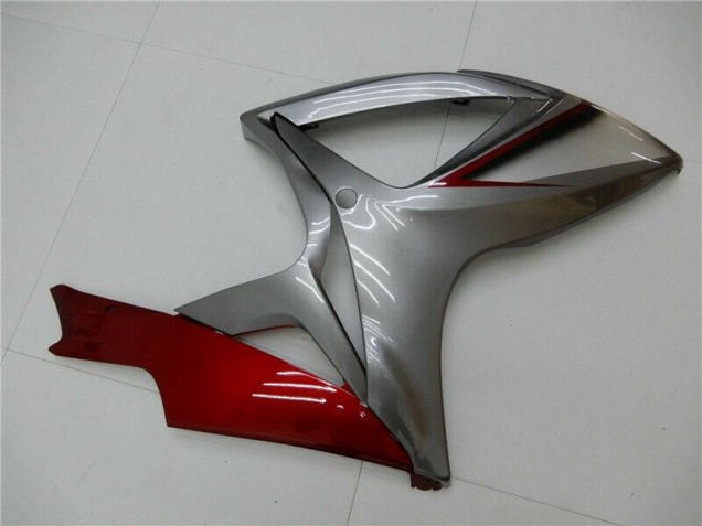 Suzuki GSXR 600 / 750 K6 2006-2007 Motorrad Verkleidungen - Rot Silber
