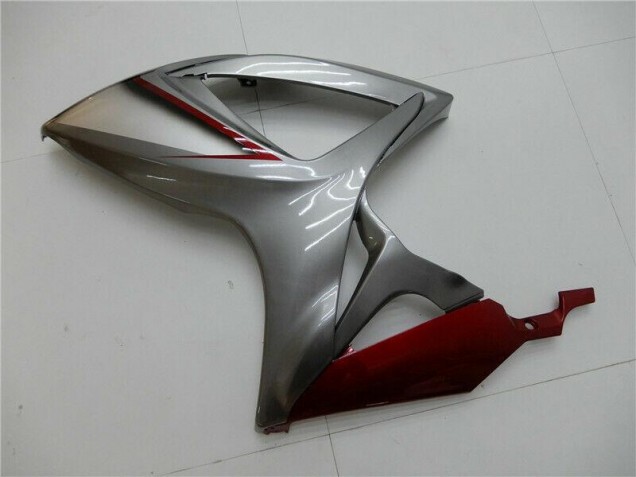 Suzuki GSXR 600 / 750 K6 2006-2007 Motorrad Verkleidungen - Rot Silber